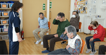 準備体操の様子